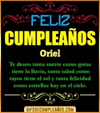 GIF Frases de Cumpleaños Oriel